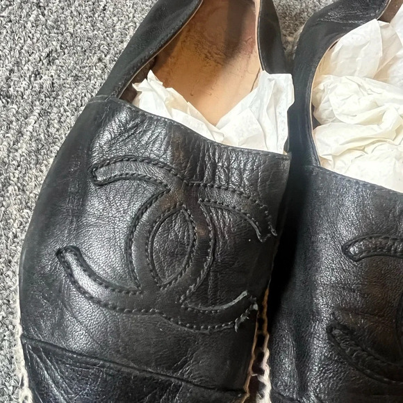 Chanel Black Espadrilles, size 37 - Picture 9 of 16